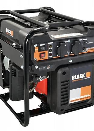 Инверторный бензиновый генератор black 3,4 квт 230 в, чистая синусоида