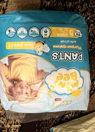 Підгузки-трусики mini bee junior 5 (11-25 кг) 24 шт.