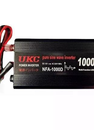 Інвертор 5 core 1000w 12v-220v • перетворювач напруги 5 core 1000w dc/ac 12v з usb та модифікованою синусоїдою