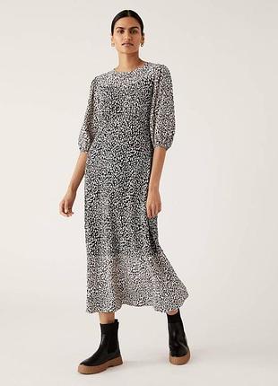 Віскозна міді сукня m&s collection