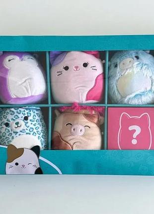 Набір м'яких іграшок squishmallows для дівчинки, 6 шт.