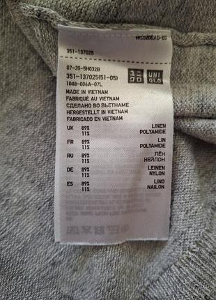 Джемпер uniqlo (льон) 4