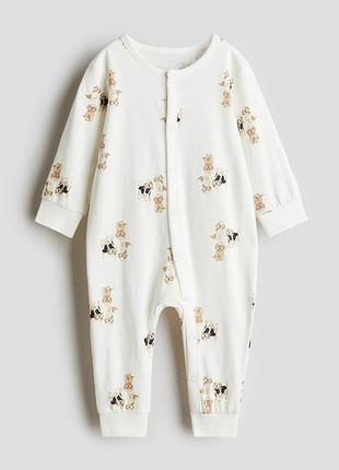 Спальный комбинезон/слип/человечек с узором dogs h&amp;m 9765