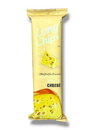 Картопляні чипси long chips cheese 75 г (пластинки зі смаком сиру)
