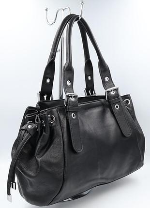 Сумка женская кожаная polina & eiterou y2715-1p black