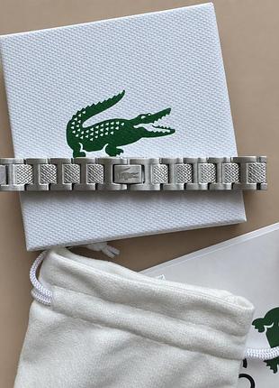 Браслет унісекс lacoste сріблястий з нержавіючої сталі