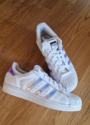 Кеды кроссовки кожаные adidas superstar / размер 362⁄3 оригинал
