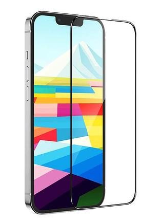Защитное стекло hd ударопрочное для iphone 15 черное