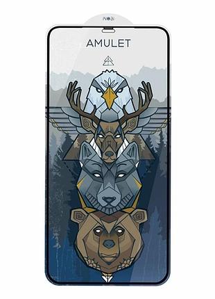 Захисне скло amulet 2.5d hd antistatic 0.33 мм для iphone x xs 11 pro чорний