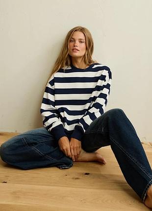 Світшот в полоску pull&bear р.s-m