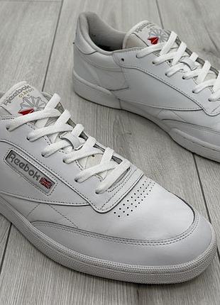 Мужские кроссовки reebok club c 85 white (30,5 см)
