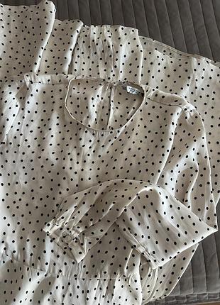 Плаття міді в горох від zara