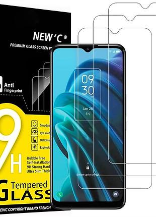 Захисне скло new'c для tcl 30 xe 5g, ультрапрозоре 0.33 мм, 9h, 2 шт., загартоване, безбульбашкове, олеофобне, чутливе до дотику