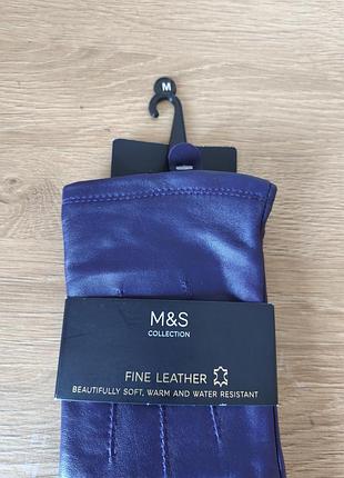 Шкіряні рукавички marks & spencer 2