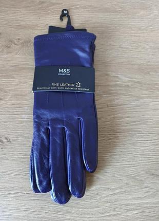 Кожаные перчатки marks &amp; spencer