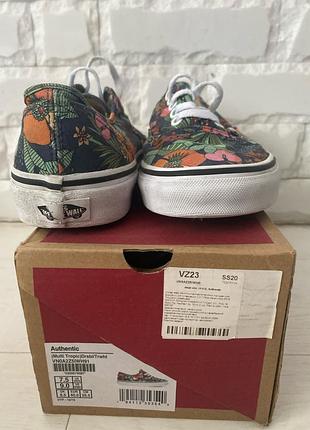 Кеди жіночі vans authentic multi tropic різнокольорові, розмір 40, довжина устілки 25.5 см, текстиль