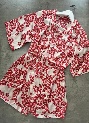 Атласний халатик h&m 4