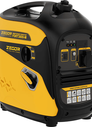 Профессиональный бензиновый инверторный генератор zegor fort3800-m : 3.5/3.8 квт, медная обмотка