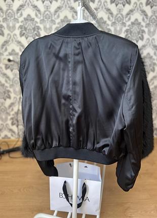 Сатиновий бомбер zara 2
