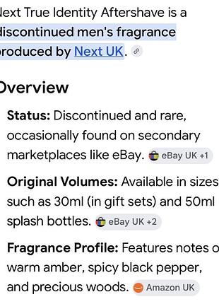 Англія 🇬🇧 рідкість next true identity aftershave лосьйон після гоління одеколон 50 мл знятість 7
