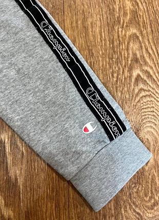 Світшот champion tape logo grey sweatshirt 4