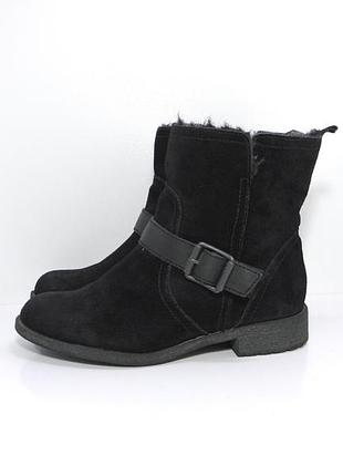 Женские замшевые зимние ботинки ботинки esprit р. 38-39