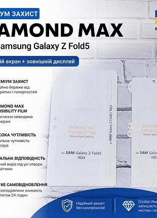 Защитная пленка diamond max для samsung galaxy z fold5 (w24) — внутренний + внешний экран, невидимый, самовосстановление