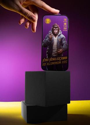 Защитное стекло 5d anti-static purple (тех.пак) для apple iphone 17 (6.3") черный