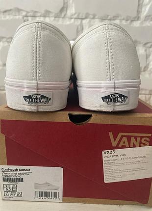 Кеди унісекс vans comfycush authentic білі, розмір 40, довжина устілки 25.5 см