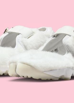 Кросівки жіночі nike air rift «culture day» білі, розмір 40, довжина устілки 26 см, штучне хутро, плюш