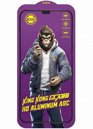 Защитное стекло 5d anti-static purple (тех.пак) для apple iphone 11 pro / x / xs (5.8") черный