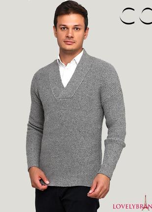 Cos швеция р. l/50 мужской свитер 75% шерсть шерстяной зимний вязаный джемпер8 фото