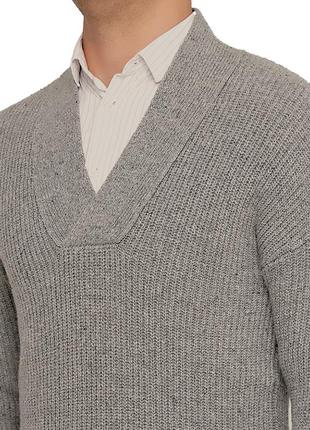 Cos швеция р. l/50 мужской свитер 75% шерсть шерстяной зимний вязаный джемпер5 фото