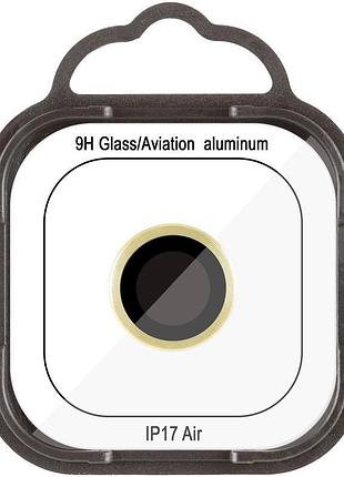 Защитное стекло metal classic на камеру (в упак.) для apple iphone 17 air (6.5") золотой / light gold