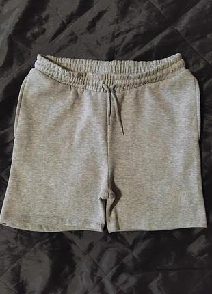 Теплые трикотажные шорты just hype с карманами на подростка, размер xs, s unisex