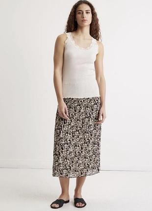 Rosemunde rwburlington wool sleeveless lace топ майка