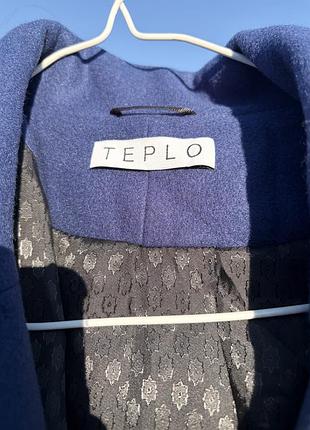 Пальто жіноче teplo шерстяне синє
