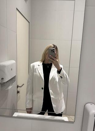 Жіночий піджак zara білий розмір s