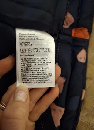 Куртка для дівчинки h&m зимова з принтом 8