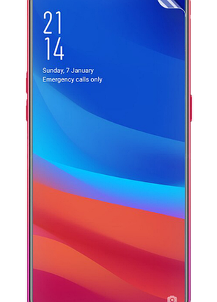 Гидрогелевая защитная пленка aurora aaa на oppo f9 на весь экран прозрачная