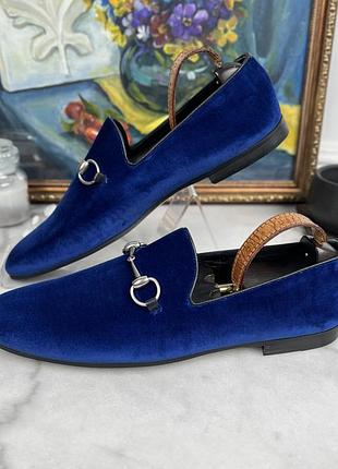 Gucci jordaan horsebit loafers новые мужские туфли лоферы оригинал 44.5 eur