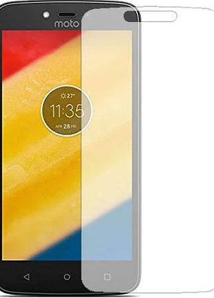 Гидрогелевая защитная пленка на motorola moto c plus на весь экран прозрачная