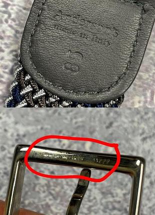 Элитный плетеный ремень anderson's stretch woven belt (original) 6