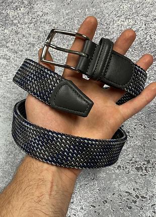 Элитный плетеный ремень anderson's stretch woven belt (original)