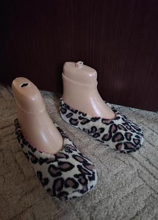 Тапочки чешки теплые велюровые