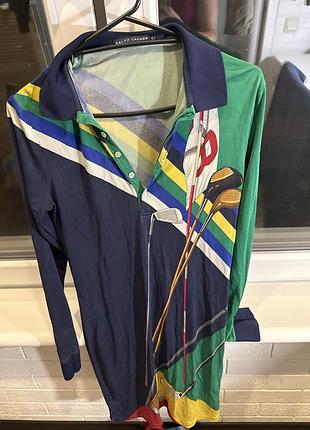 Сорочка жіноча ralph lauren різнокольорова лляна