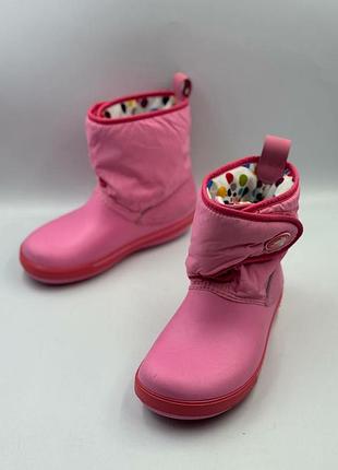 Яркие детские сапожки crocs 3