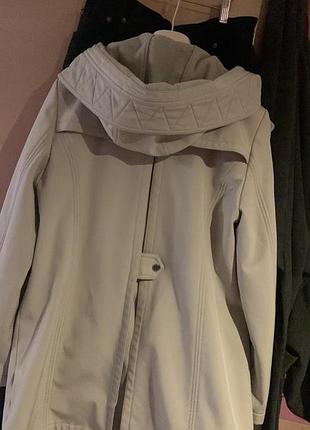 Плащ на флисе дождевик р s dkny soft shell 3