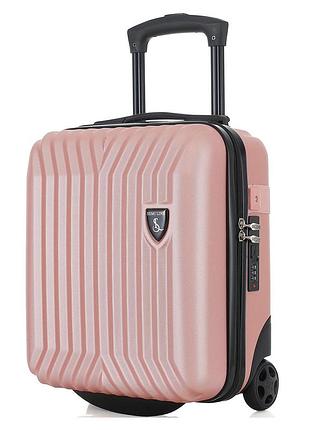 Чемодан semi line 16" (xs) розовый (t5987-2), для самолета, поезда и автобуса, для командировок и отпуска, для багажного отделения
