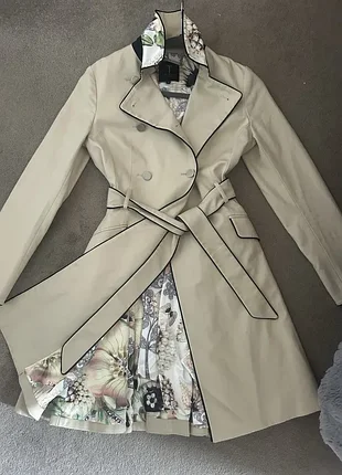 Женское двубортное пальто ted baker, тренч-мак